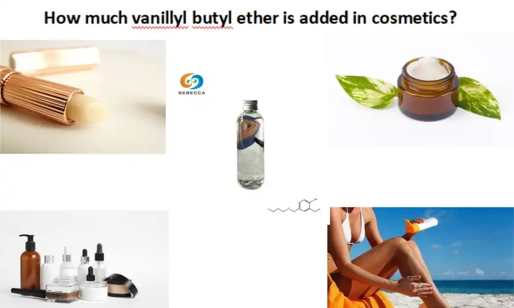 How much vanillyl butyl ether is added in cosmetics?